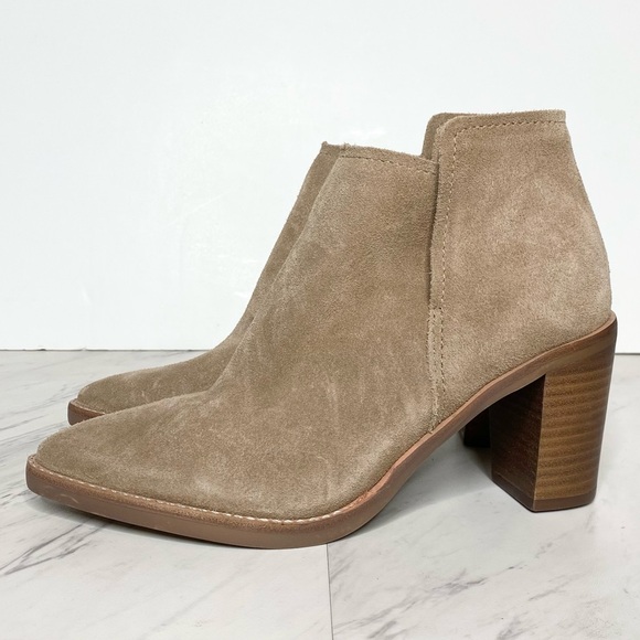 Dolce Vita Spade Mushroom Suede Bootie 6 - Picture 1 of 15